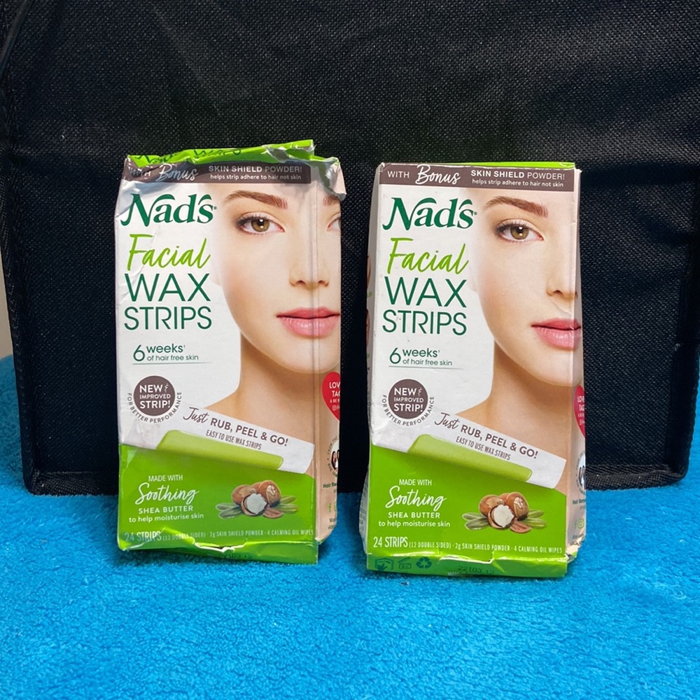 Nad’s Facial Wax Strips with bonus Skin Shield Powder